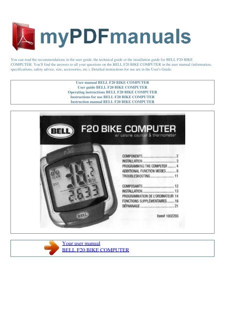 Linex Bike User Manual